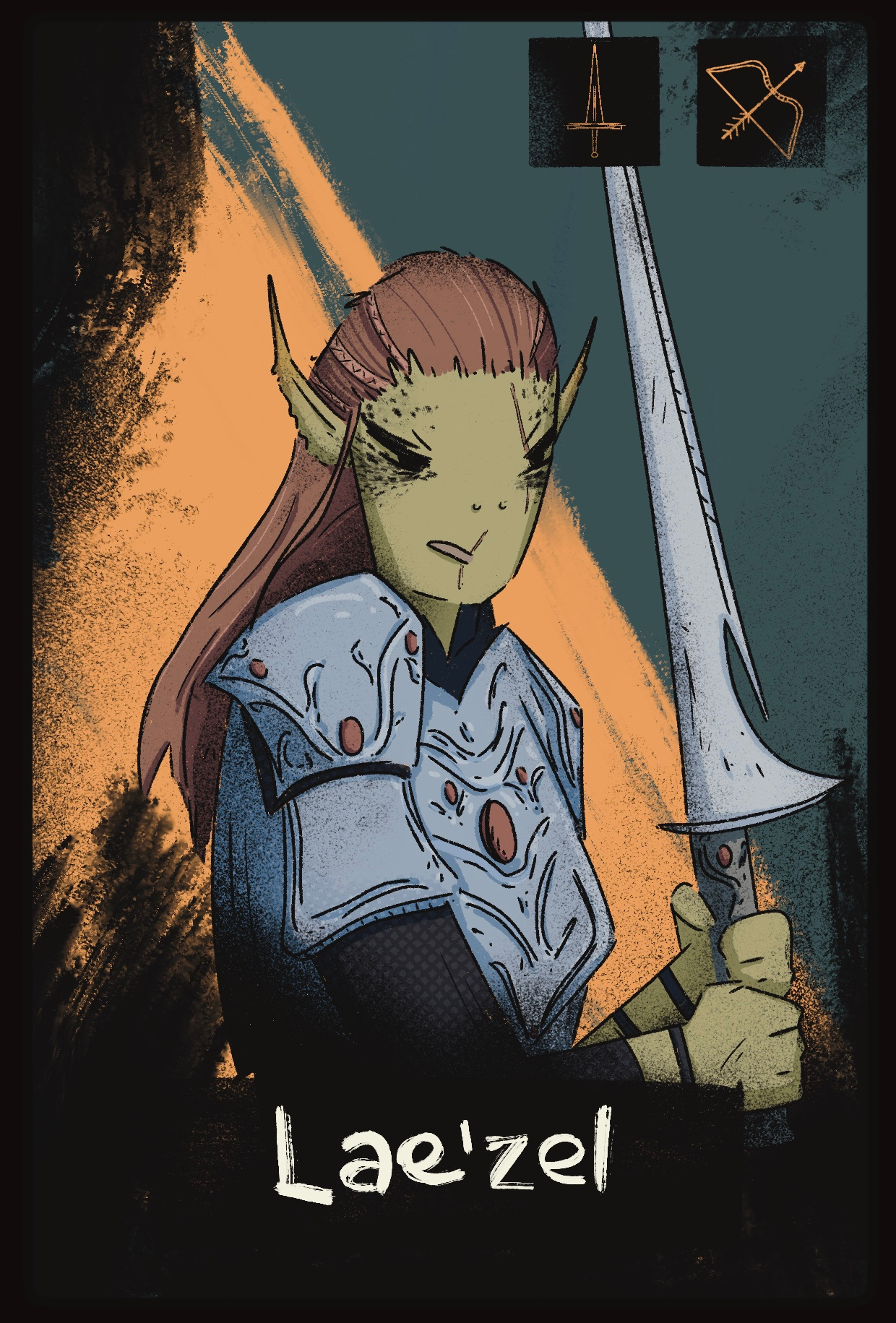 Baldur's Gate 3: Lae'zel baldursgate character characterart characterdesign dnd fanart fantasy illustration rpg