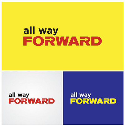 All Way Forward Logo Presentation branding branding agency design graphic graphic design graphicdesign illustration illustrator logo