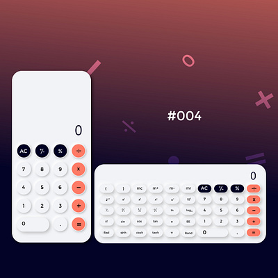 Calculator UI branding dailyui design graphic design illustration logo typography ui ux vector