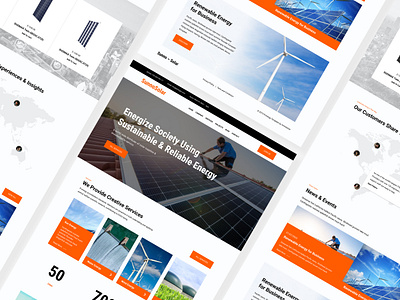 Unleashing Renewable Energy Solutions Website UI design branding design graphic design illustration logo mobile application ui user interface ux website design