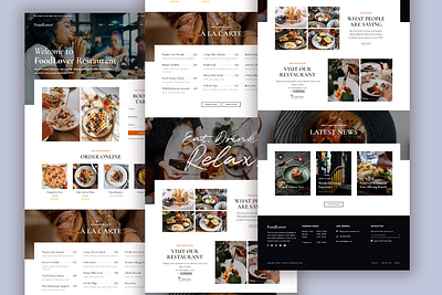 Casual-Cafe-FoodLover WordPress Website design elementor landign page responsive web design website wordpress