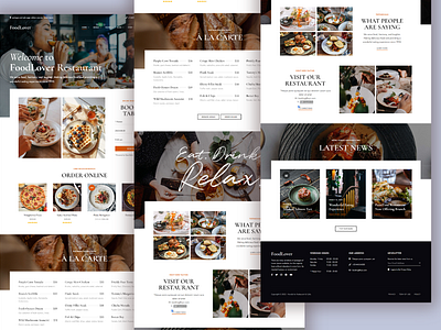 Casual-Cafe-FoodLover WordPress Website design elementor landign page responsive web design website wordpress