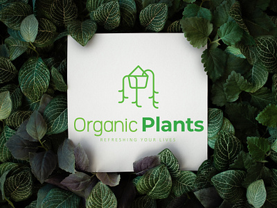 Logo Design Task: Organic Plants - "Refreshing Your Lives" indoor plants logo design logo logo design logo designer natural logo nature logo plant logo