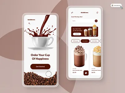 Coffee App Design 3d animation art branding coffee delivery digitaldesign flatdesign graphic design icon illustration innovationsync logo mobile motion graphics nft product design typography ui vector webdesign
