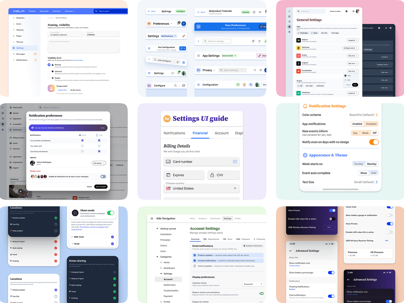 Settings UI Design: A Guide to Crafting App Interface by Roman ...