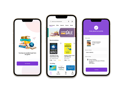 E-commerce Book App application branding cx design design app designers ecommerce front page icon design illustration landing page login page newshots ui uxui