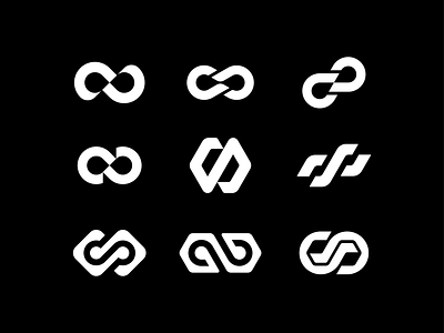 8GHT Logo Concepts brand branding connection crypto cryptocurrency education financial fintech flow identity infinite infinity logo logodesign payment platform symbol system tech waves