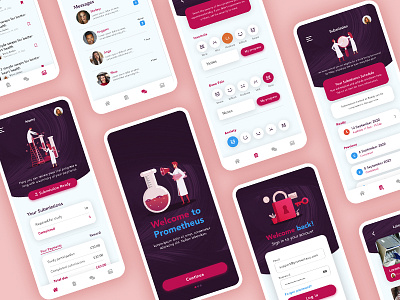 Prometheus App figma mobile mobile app mobile ui ui ui ux