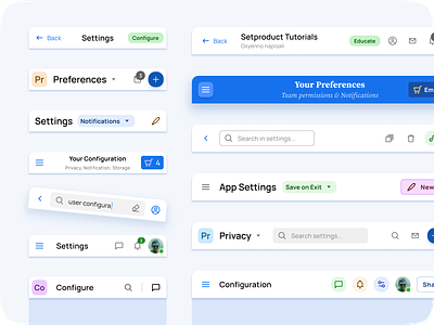 Expert Tips: App Settings UI Design Made Easy app app bar appbar configuration design hamburger menu nav navigation panel settings toolbar top bar top nav ui ui kit