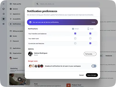 Unlock App Potential with Settings UI Templates (Tutorial) app check checkbox checkboxes checked configuration dashboard design figma material modal pop pop up popover profile settings settings ui ui ui kit user