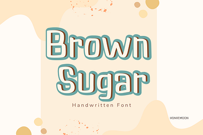 Brown Sugar craft font creative font cute font decorative font handwritten kids font