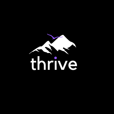 Thrive Logo Design branding dark theme design graphic design logo vector