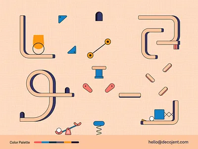 Pinball Game - Fun Animation 2d after effects animation design fun illustration loop motion design ui