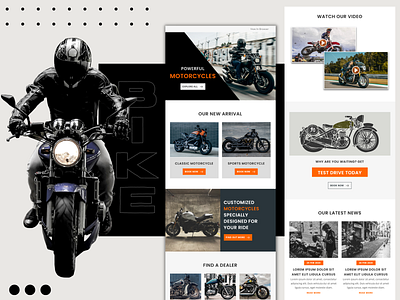 Bike Dealer – Multipurpose Responsive Email Template bike business bike template