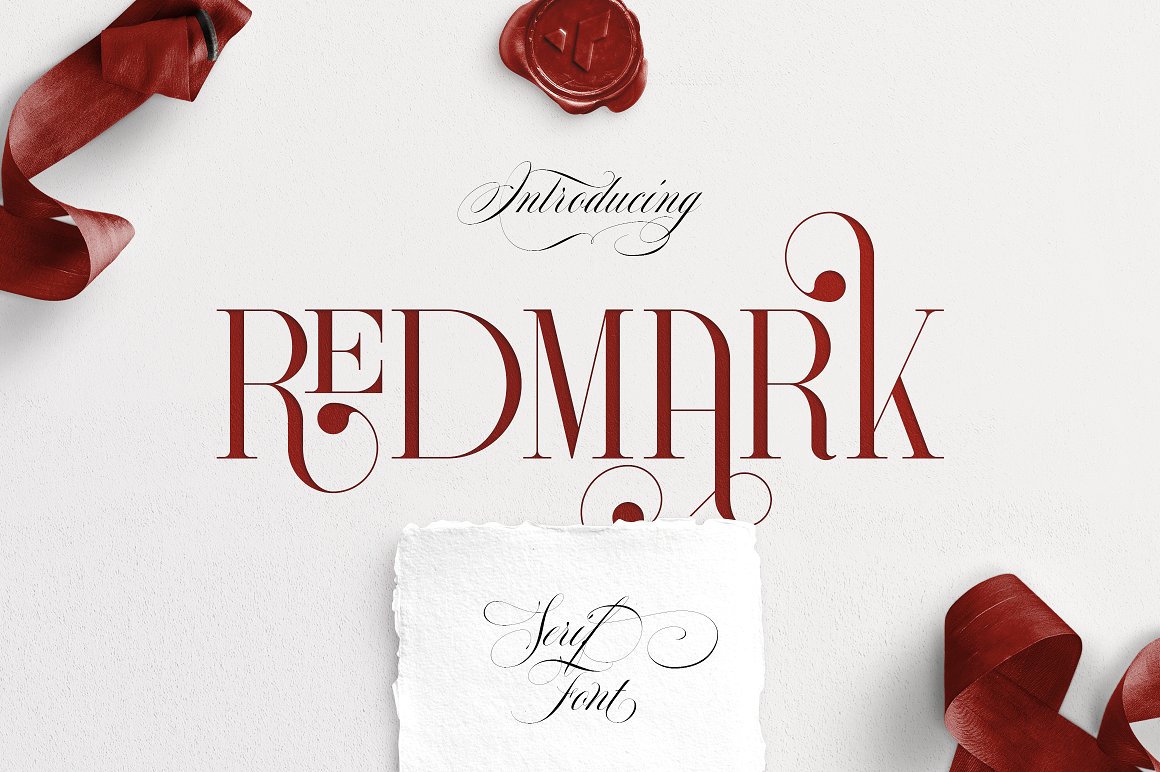 Redmark - elegant serif font app branding design graphic design illustration logo typography ui ux vector