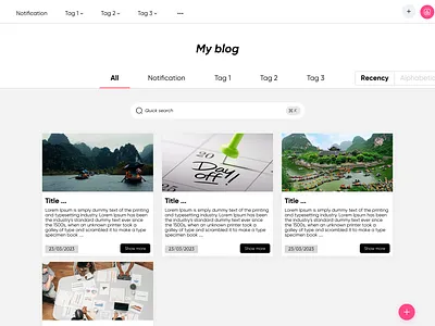 Blog (Website) UI ui