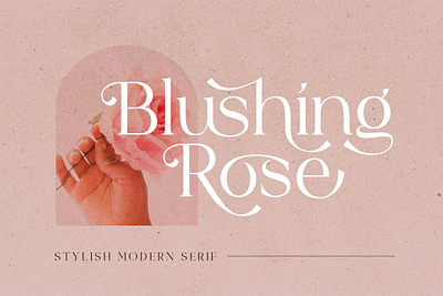 Blushing Rose - Stylish Modern Serif app branding design graphic design illustration logo typography ui ux vector