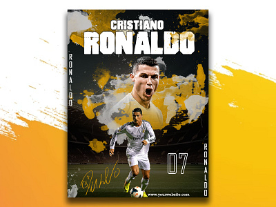 Poster Designing design graphic design illustration photoshop post poster ronaldo poster