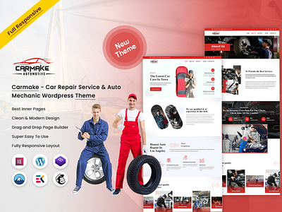 Carmake - Car Repair Service & Auto Mechanic WordPress Theme vehicle