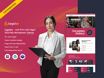 Legalso - Law firm and Legal Attorney WordPress Theme solicitor