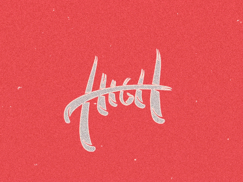 High! animation calligraphy design dribbble illustration lettering logo motion design motion graphics sticker type typography wacom