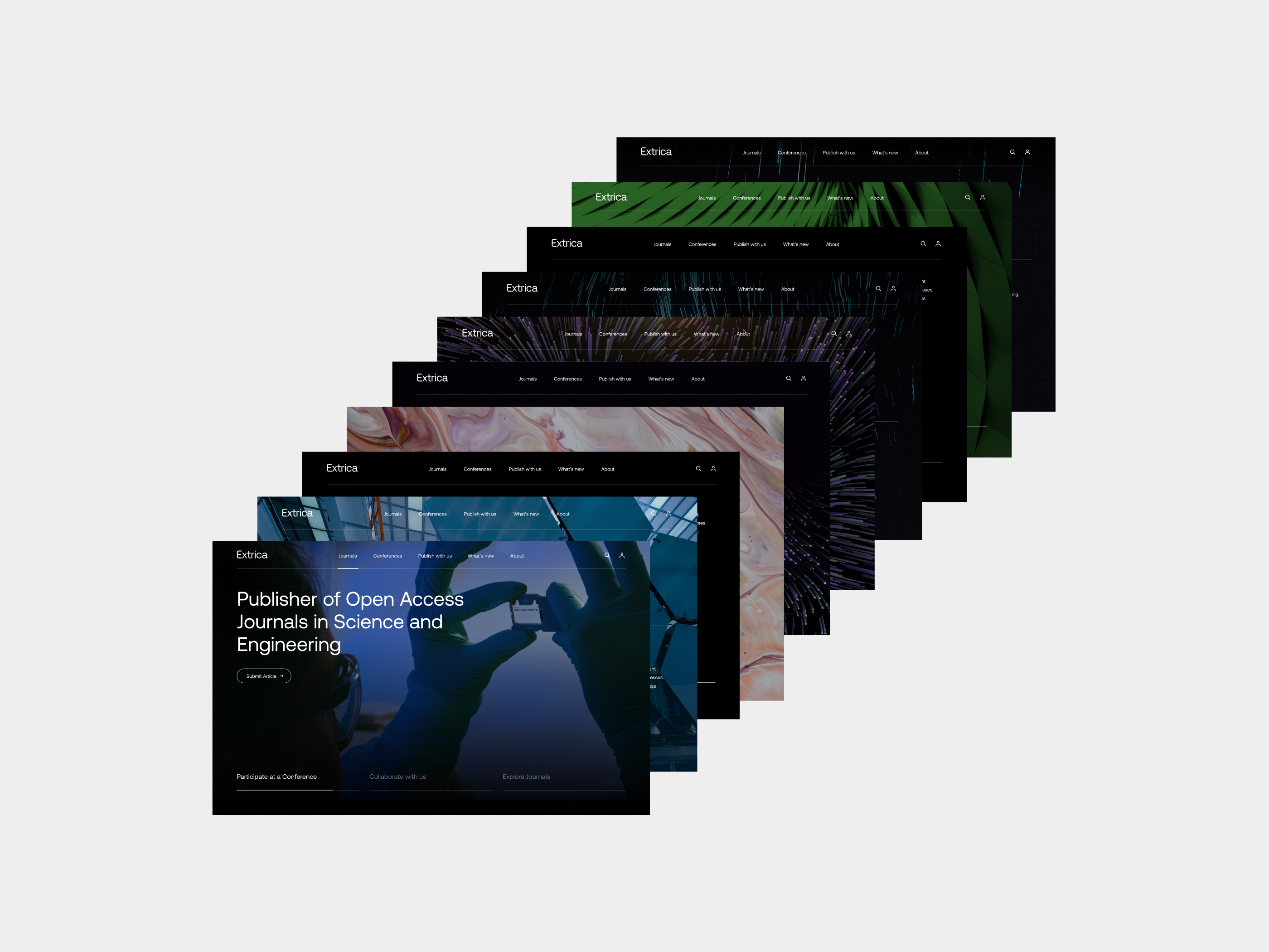 Extrica Web Design app design graphic design interface landing page minimal outer outer studio site ui uidesign user interface ux uxdesign web design web site