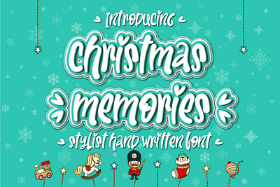 Christmas Memories Font festive project typography
