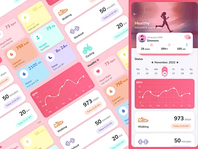 Healthy (Mobile) UI ui