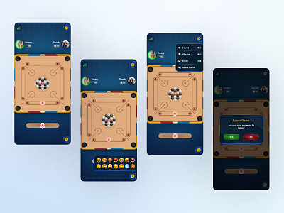 Carrom Game app design carrom carrom figma carrom game carrom game ui carrom mobile game carrom ui screen design game game full ui game ui mobile game ui ui ux ui design uidesign uiux