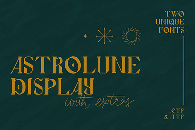 Astrolune Display - Fonts + extras app branding design graphic design illustration logo typography ui ux vector