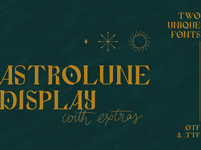 Astrolune Display - Fonts + extras app branding design graphic design illustration logo typography ui ux vector