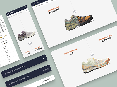 Seamless Product Comparison: Elevating Shoe Shopping Experience comparison comparison table product comparison sneakers sportswear table ui ux