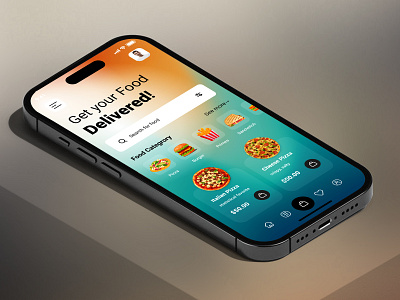 Food Delivery UI app Design branding design graphic design illustration logo mobile application ui user interface ux website design