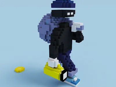 Voxel characters 3d design game art graphic design magicavoxel pixel art voxel art
