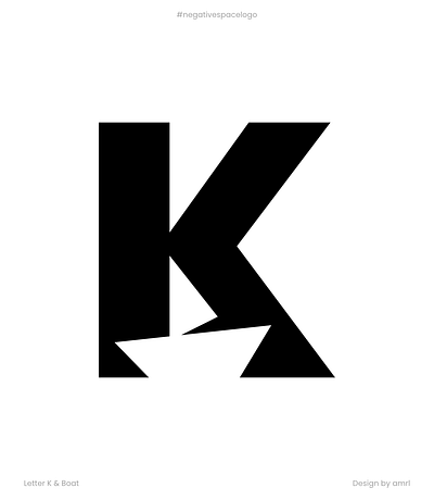Boat and K boat logo letter k lettermark logo design logo type logocombination logodesign logogram negative space logo negativespacelogo type design wordmark
