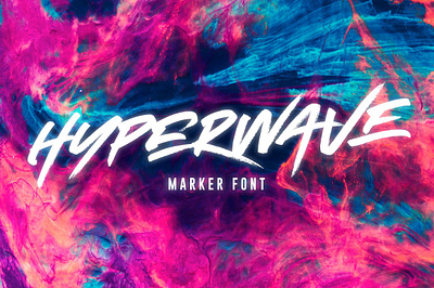 HYPERWAVE Marker Font app branding design graphic design illustration logo typography ui ux vector