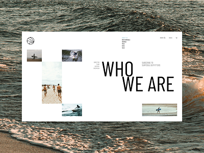 SurfSoul Outfitters - About Us page after after effects animation design ui webdesign