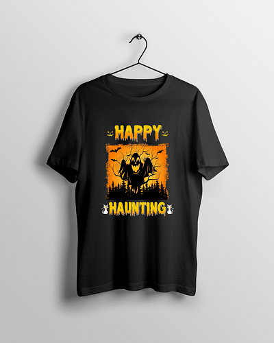 Halloween t-shirt design appare design funny graphic design halloween haunting horror illustration night pumpkins scary skeleton spooky t shirt trendy trick or treat typography unique witch zombies
