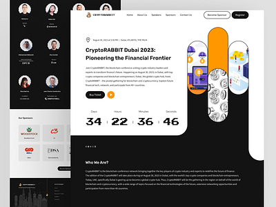 CryptoRABBIT Dubai 2023 Expo | Dubai Expo bitcoin block chain branding crypto crypto dubai summit crypto enthusiast crypto summit design dubai graphic design illustration landing page design logo mockup typography ui ux vector web design webisite