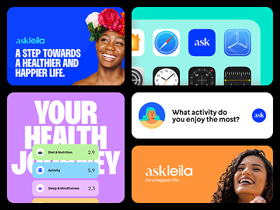 Lifestyle App Branding branding color creative design logo ui ux