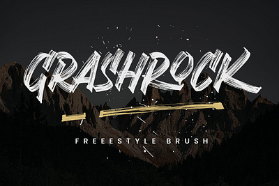 Grashrock - Freestyle brush app branding design graphic design illustration logo typography ui ux vector