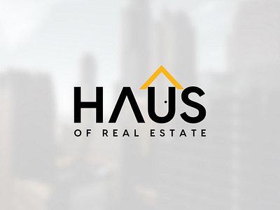 Haus of Real Estate Logo branding design graphic design haus house logo illustration logo logo branding logo design logo mockup realestate realestate logo typography vector