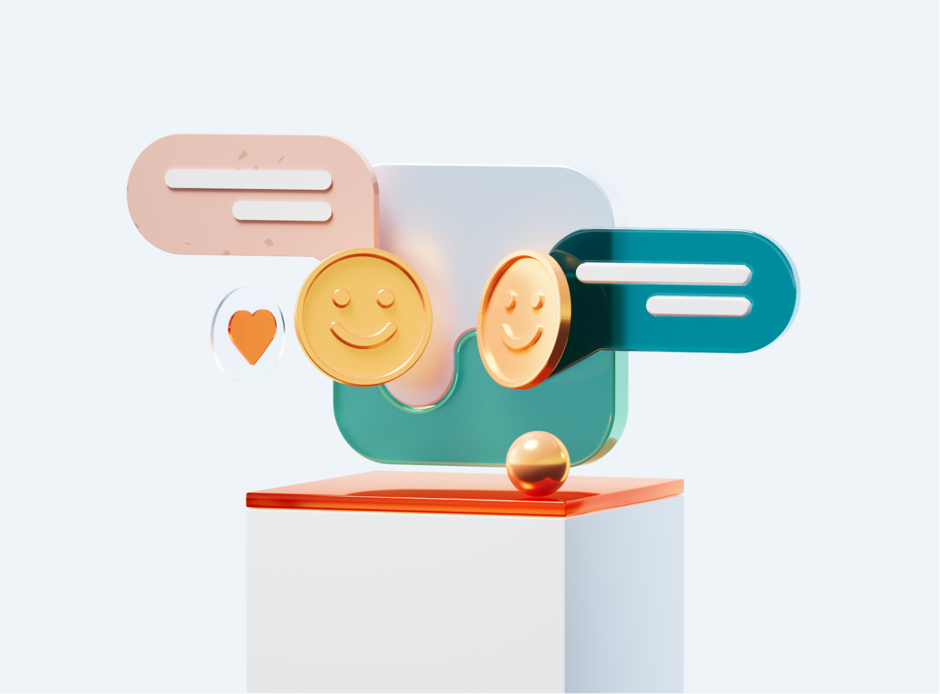 Vantage New web 3d branding c4d illustration render