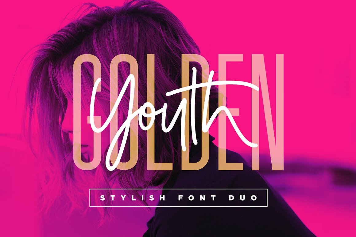 Golden Youth Font Duo by Abdull on Dribbble