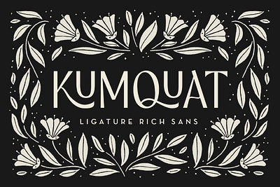 Kumquat Ligature Sans app branding design graphic design illustration logo typography ui ux vector