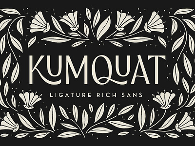 Kumquat Ligature Sans app branding design graphic design illustration logo typography ui ux vector