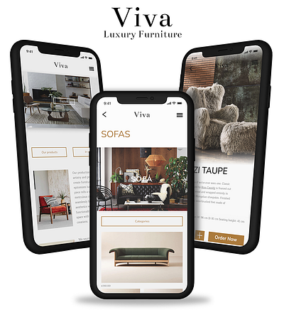 Luxury Furniture Mobile Site design furniture luxury mobile phone ui