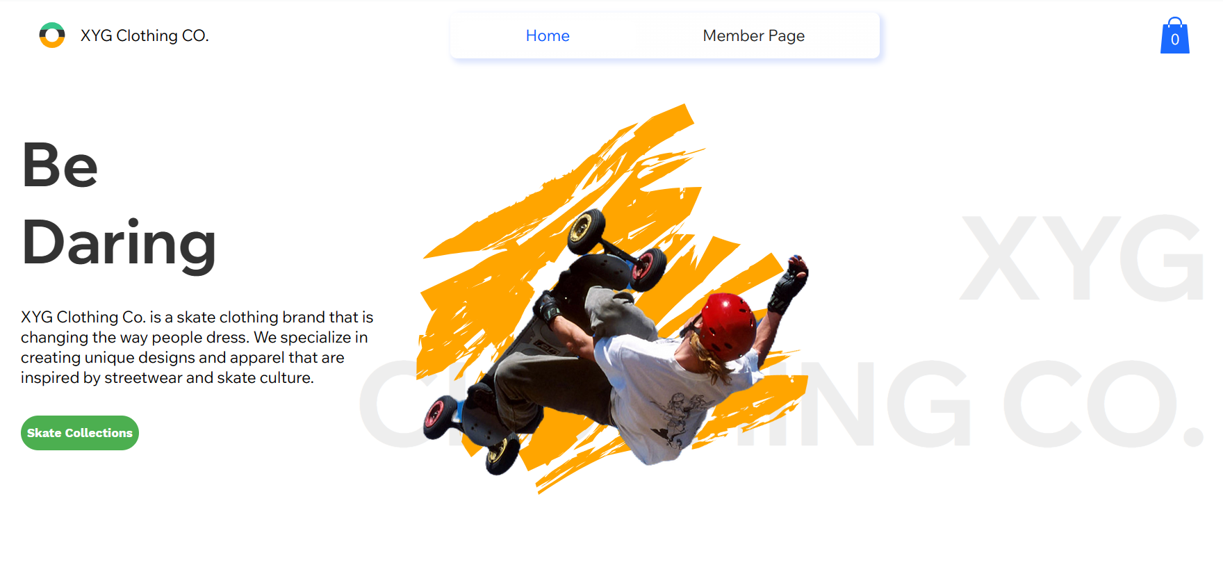 Skate Clothing Brand site Design by DezignVill on Dribbble