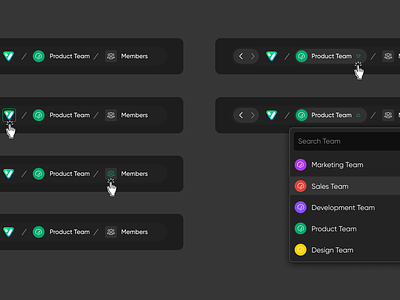 Breadcrumbs UI Component branding breadcrumbs component design graphic design icon illustration logo mobile 📲 productdesign ui userexperience userinterface ux