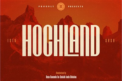 HOCHLAND display font font display